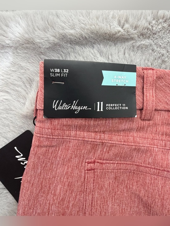 Walter Hagen Other - NWT Walter Hagen Perfect 11 Men Golf Pants 38x32 Slim Fit Stretch Maroon Heather